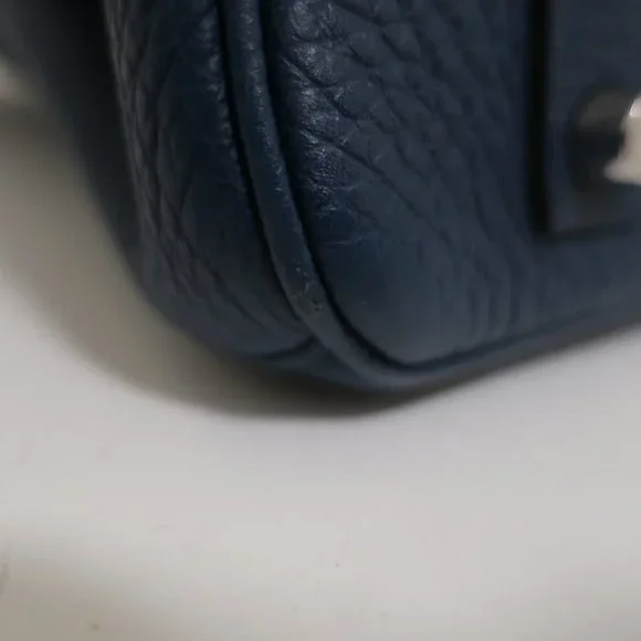 HERMES BIRKIN 35CM BLUE DE MALT CLEMENCE LEATHER PALLADIUM HARDWARE 2009 - Picture 16 of 16